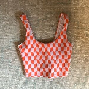 The Upside Yosemite Lana crop jacquard top